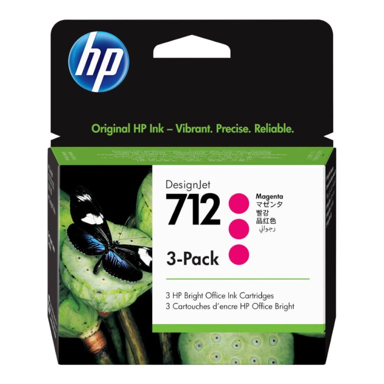 Zestaw wkładów HP 712 M purpurowy 3x29 ml 3ED68A 3ED78A