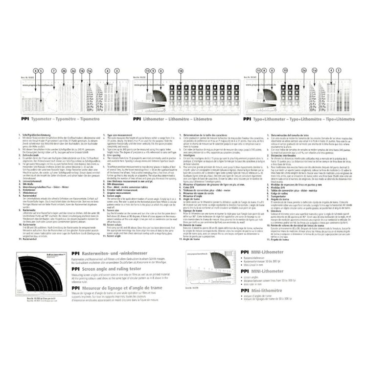 Typometr i litometr DCS Typometer and Lithometer