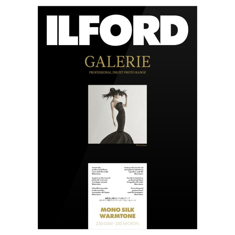 Papier fotograficzny do zdjęć czarno białych ILFORD GALERIE Mono Silk Warmtone 250