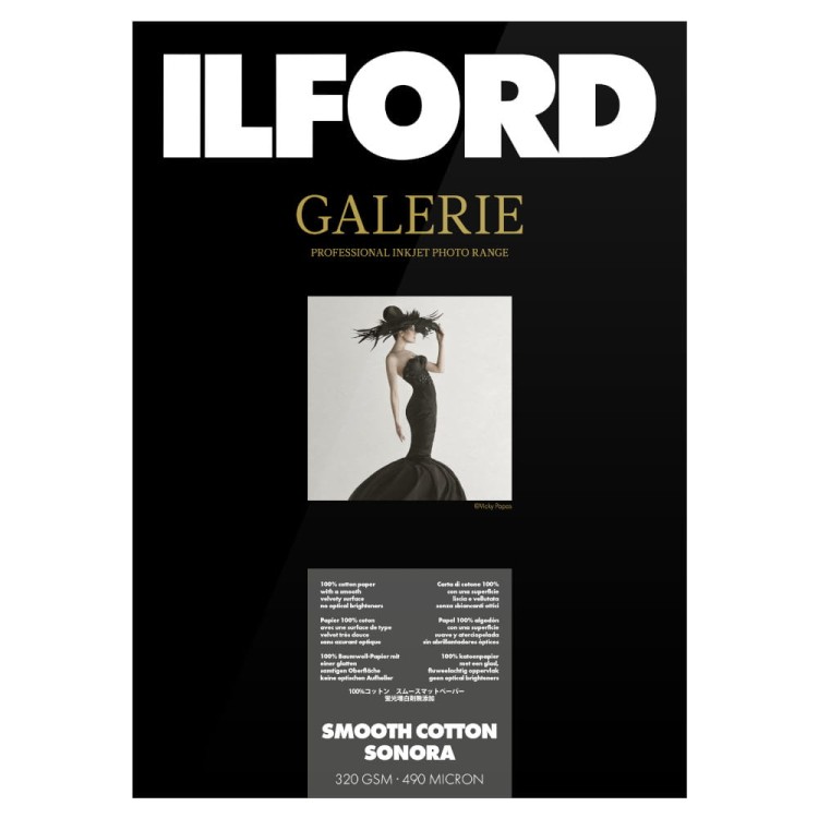 Papier fotograficzny ILFORD GALERIE Smooth Cotton Sonora 320