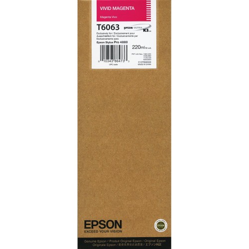 Tusz EPSON T6063 VM – vivd magenta
