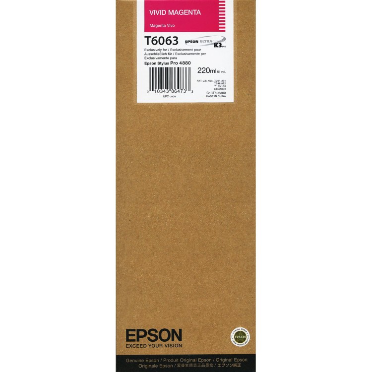 Tusz EPSON T6063 VM – vivd magenta