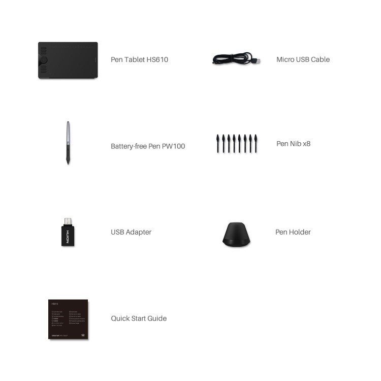 Tablet graficzny Huion HS610