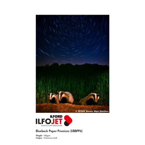 Papier do eco-solwentu, solwentu, latex, UV ILFORD IlfoJet Blueback Paper Premium 140 g/m2 IJBBPP6