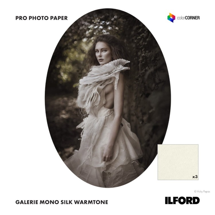 Papier fotograficzny do zdjęć czarno białych ILFORD GALERIE Mono Silk Warmtone 250