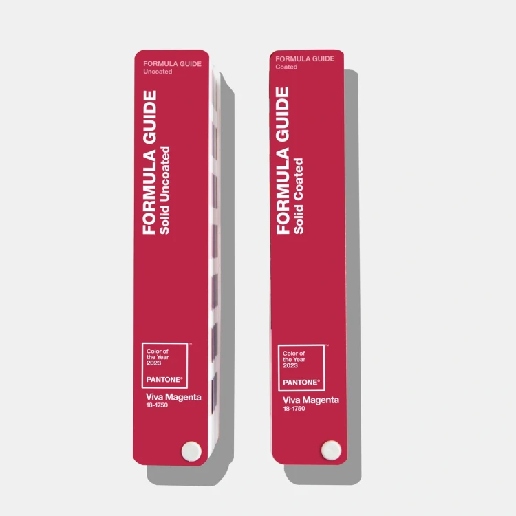 Wzornik kolorów PANTONE Formula Guide - edycja limitowana, kolor roku 2023 18-1750 Viva Magenta GP1601BCOY23