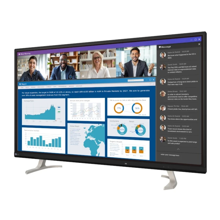Monitor do biura i domu EIZO FlexScan EV4340X-BK 42,5 cala 4K IPS - czarny