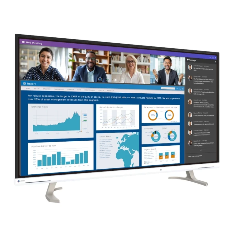Monitor EIZO FlexScan EV4340X-WT 42,5 cala 4K IPS - biały