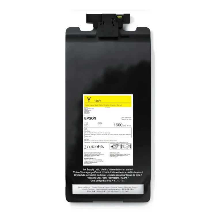 Atrament EPSON T56F4 Y - żółty o pojemności 1600 ml do drukarki EPSON SC-P20500 C13T56F400