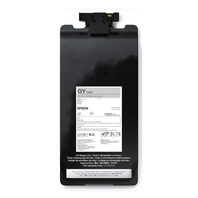 Atrament EPSON T56F7 GY - szary o pojemności 1600 ml do drukarki EPSON SC-P20500 C13T56F700