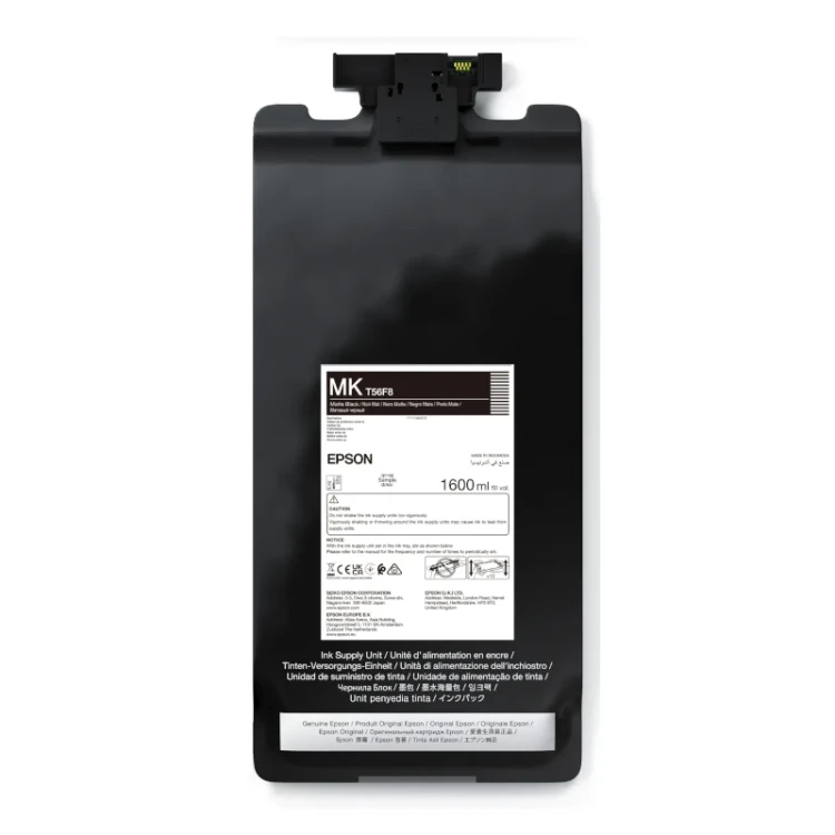 Atrament EPSON T56F8 MBK - czarny matowy o pojemności 1600 ml do drukarki EPSON SC-P20500 C13T56F800