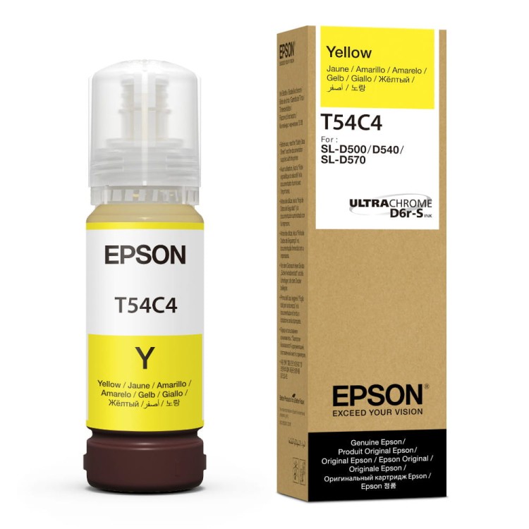 Tusz Epson T54C4 Y - żółty, 70 ml