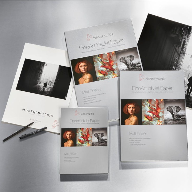 Papier fotograficzny w roli HAHNEMUHLE Photo Rag Matt Baryta 308 g/m2 - 1624mm x 12m