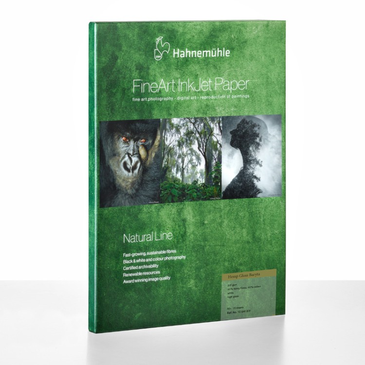 Papier fotograficzny HAHNEMUHLE Hemp Gloss Baryta 305 g/m2 - opakowanie