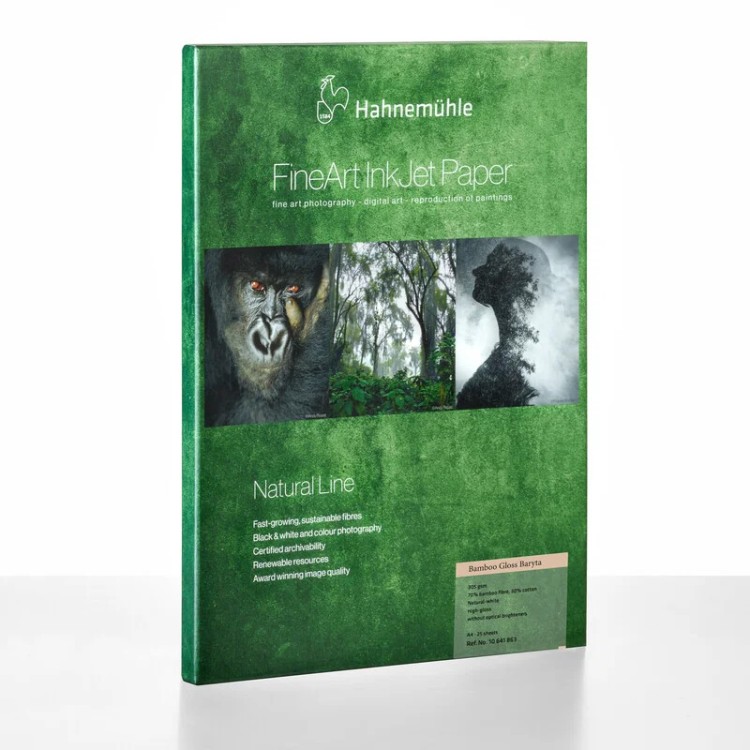 Papier fotograficzny HAHNEMUHLE Bamboo Gloss Baryta 305 g/m2 - opakowanie