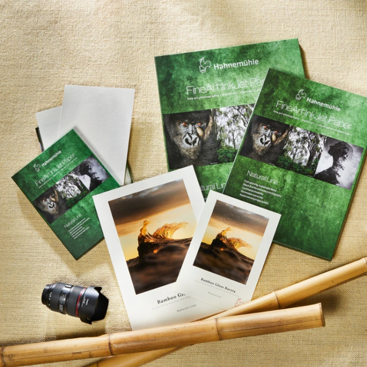 Papier fotograficzny HAHNEMUHLE Bamboo Gloss Baryta 305 g/m2 - zestawienie