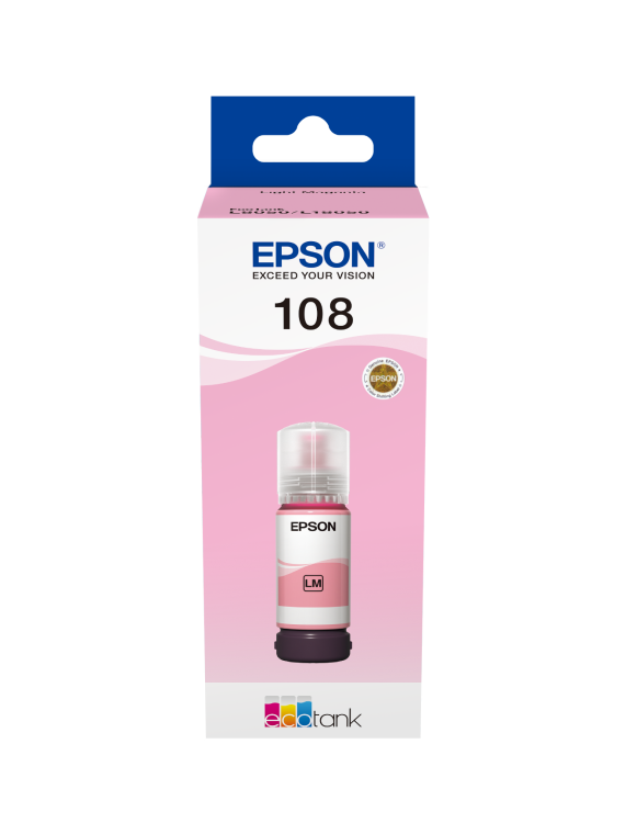 Tusz EPSON 108 EcoTank T09C6 - light magenta