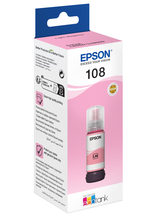 Tusz EPSON 108 EcoTank T09C6 - light magenta