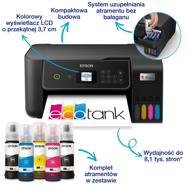 Drukarka wielofunkcyjna EPSON EcoTank L3280 – zdjęcie 1