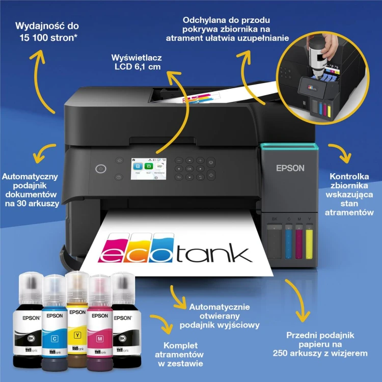 Drukarka wielofunkcyjna EPSON EcoTank L6370 – zdjęcie 1