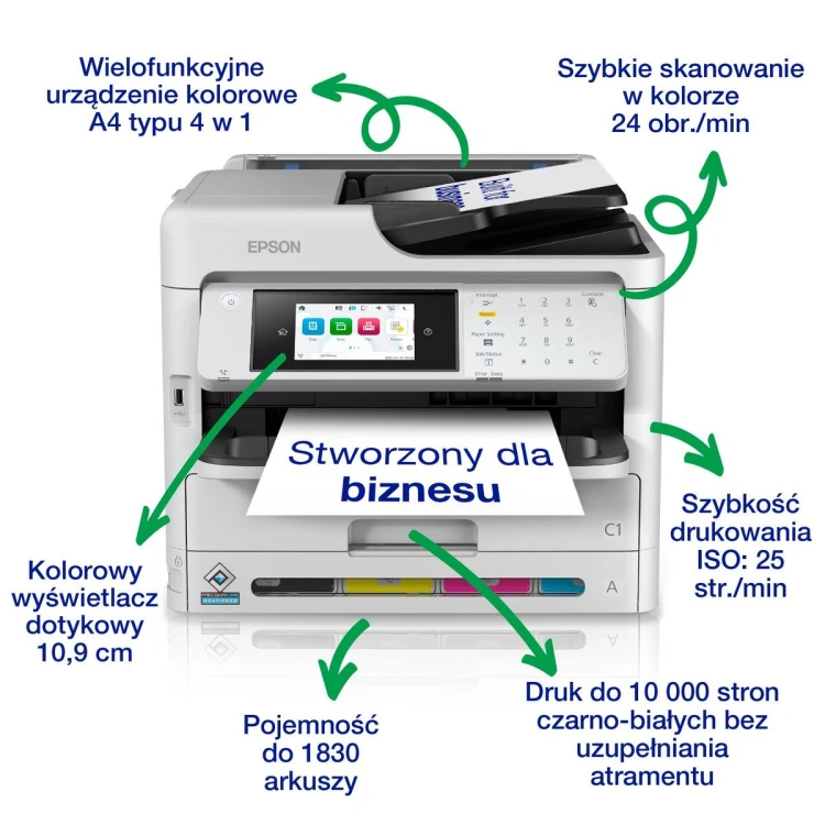 Drukarka wielofunkcyjna EPSON WorkForce Pro WF-C5890DWF