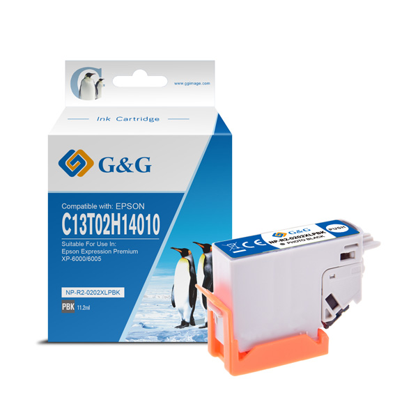 Tusz G&G zamiennik Epson C13T02H14010 - photo czarny