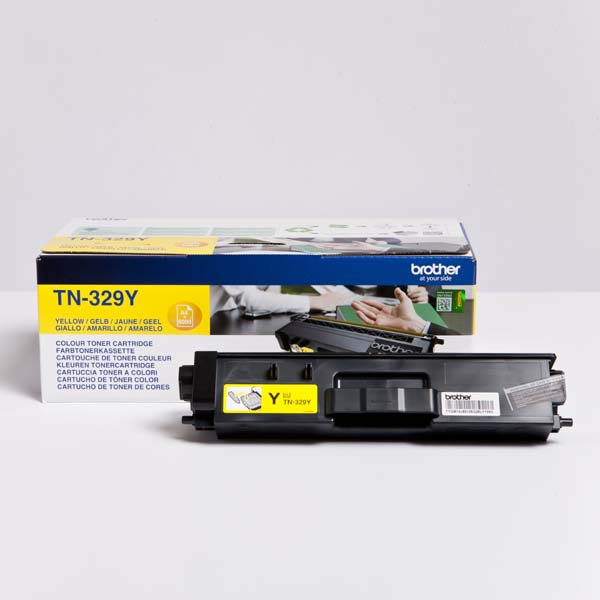 Toner BROTHER TN-329Y - żółty, 6000 stron
