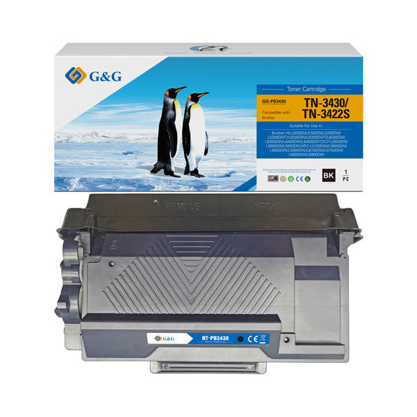 Toner G&G zamiennik Brother TN3430 - czarny, 3000 stron