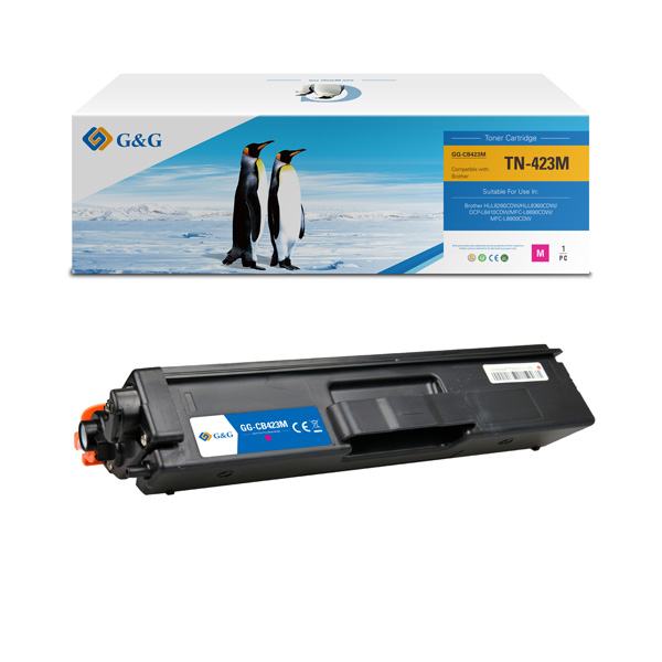 Toner G&G zamiennik Brother TN423M - magenta, 4000 stron