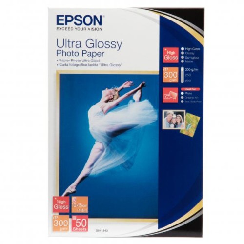 Papier fotograficzny EPSON Ultra Glossy Photo Pape C13S041943 - 10x15 cm