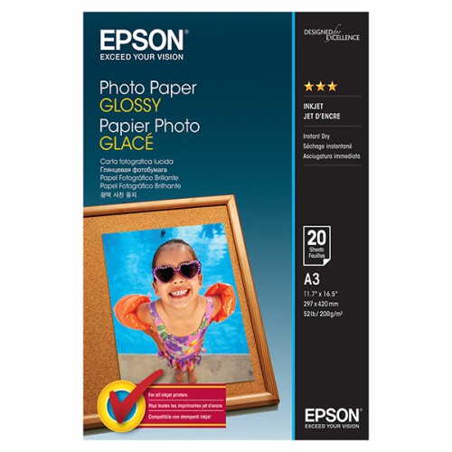 Papier fotograficzny EPSON Glossy Photo C13S042536 - A3 20 arkuszy