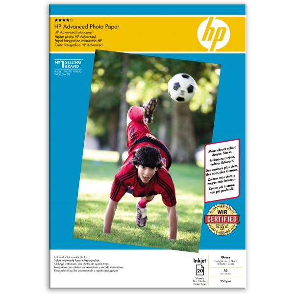 Papier fotograficzny HP Advanced Glossy Photo Pa Q8697A - A3 20 arkuszy