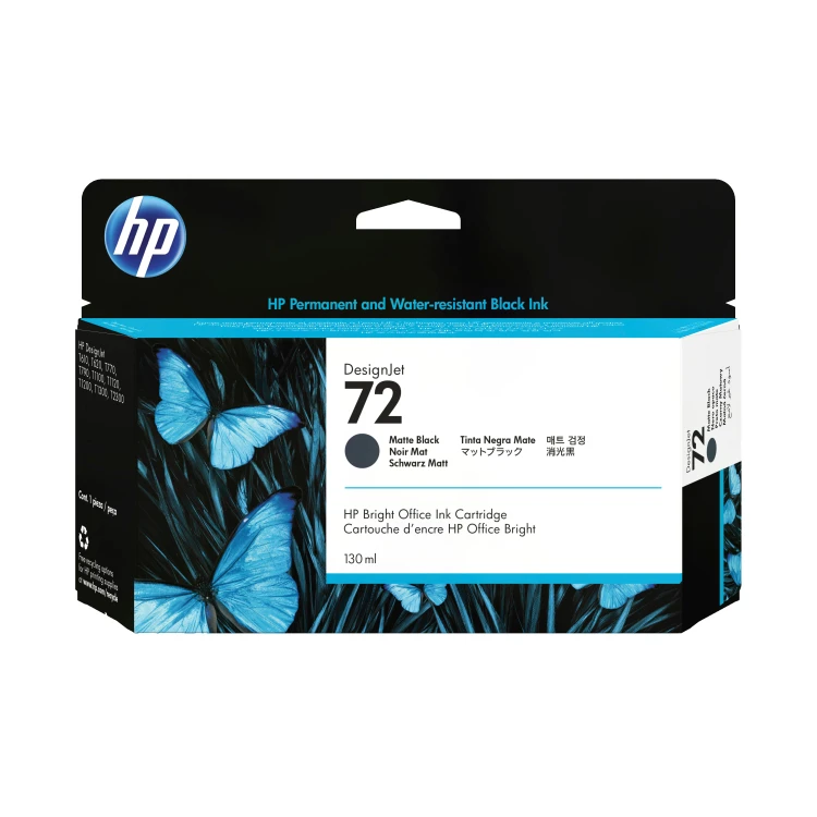 Tusz HP 72 - matowy czarny, 130 ml