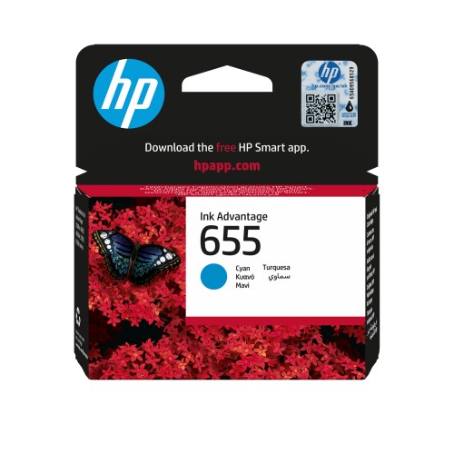 Tusz HP 655 - cyan, 14 ml