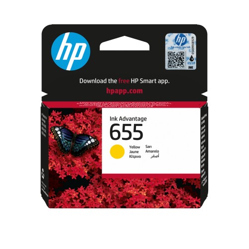 Tusz HP 655 - żółty, 14 ml