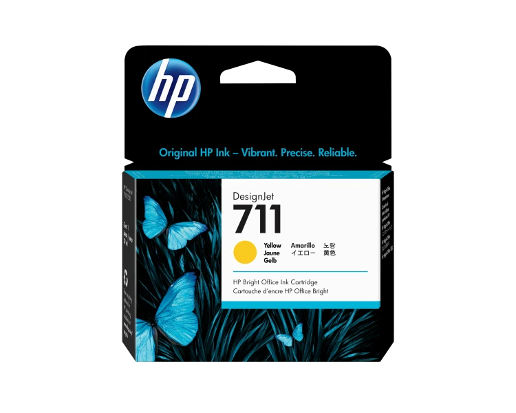 Tusz HP 711 - żółty, 29 ml