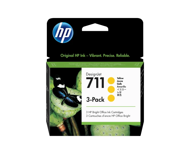 Tusz HP 711 - żółty, 29 ml