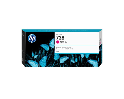 Tusz HP 728 - magenta, 300 ml