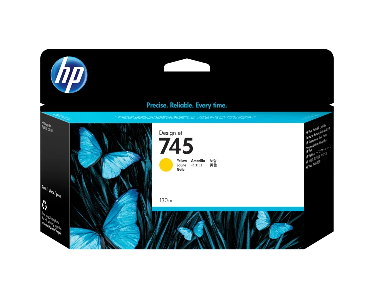 Tusz HP 745 - żółty, 130 ml