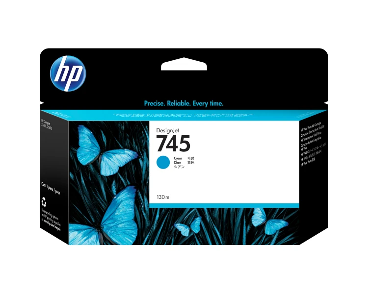 Tusz HP 745 - cyan, 130 ml