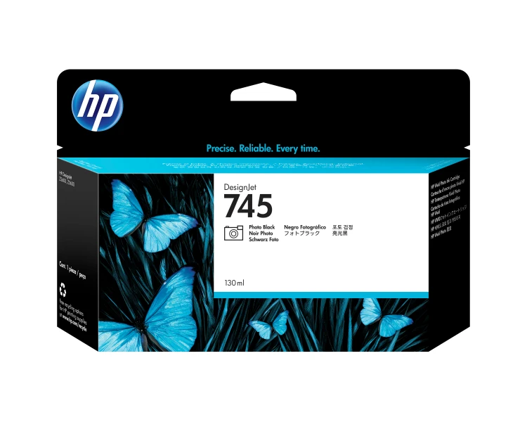 Tusz HP 745 - foto czarny, 130 ml