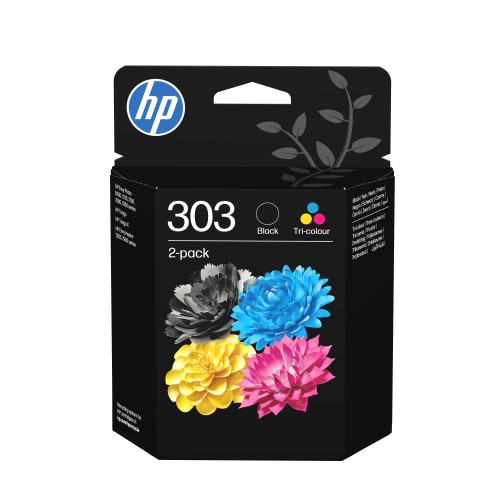 Tusz HP 303 - czarny, cyan, magenta, żółty (2-pak)