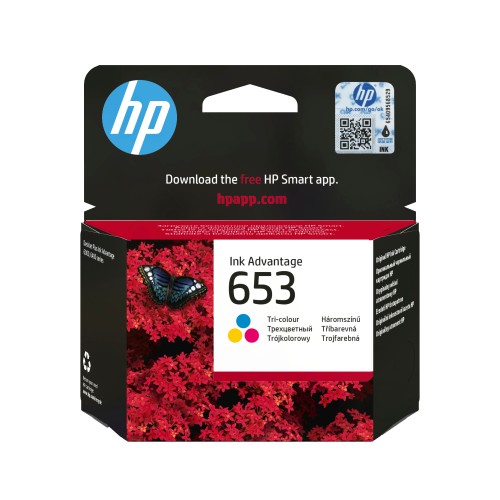 Tusz HP 653 - trójkolorowy, 5 ml