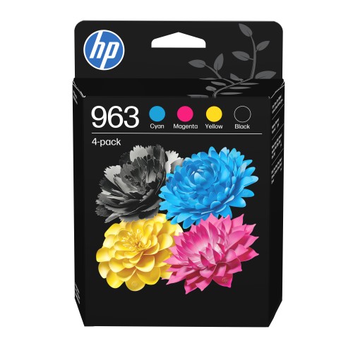 Tusz HP 963 - czarny, żółty, cyan, magenta (4-pak)