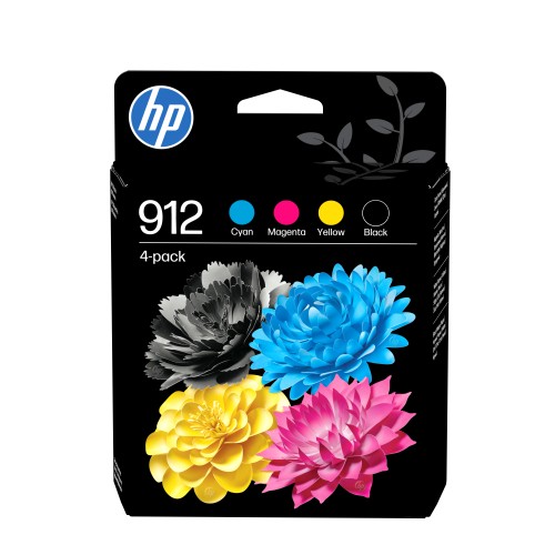 Tusz HP 912 - czarny, żółty, cyan, magenta (4-pak)