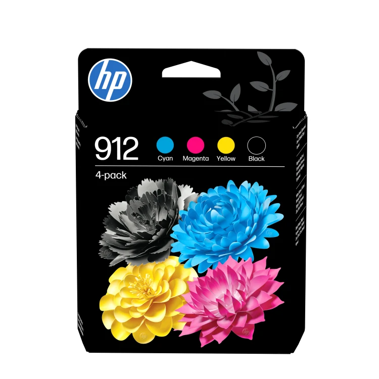 Tusz HP 912 - czarny, żółty, cyan, magenta (4-pak)