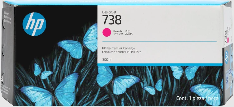 Tusz HP 738 - magenta, 300 ml
