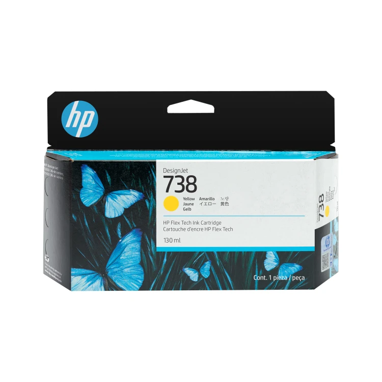 Tusz HP 738 - żółty, 130 ml