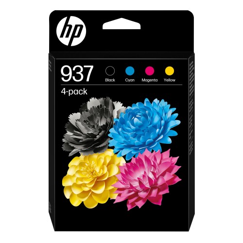 Tusz HP 937 - czarny, cyan, magenta, żółty (4-pak)