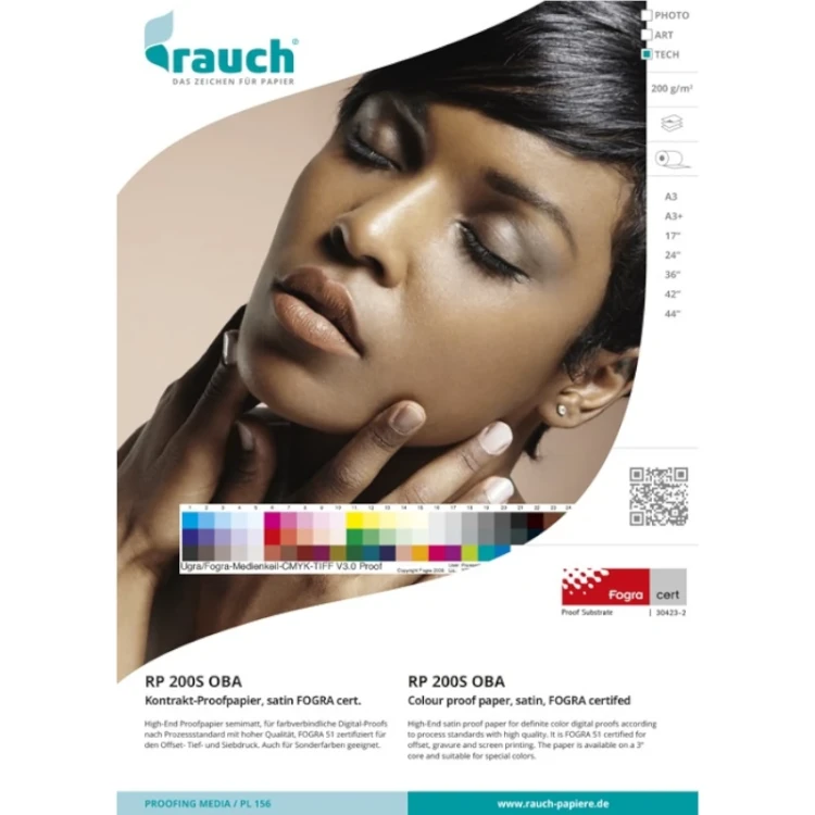 Papier proofingowy RAUCH RP 205S OBA, FOGRA 51 - A3, 50 arkuszy